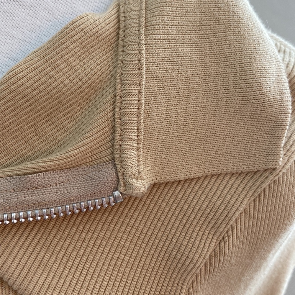TOPSHOP Ribbed Long-sleeve Polo - Picture 10 of 11